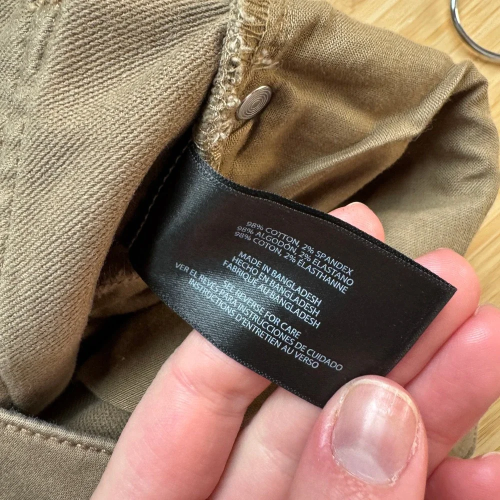 Banana‎ Republic Mens 32x32 Khaki Brown 5-Pocket Chino Traveler Pants 1620338
